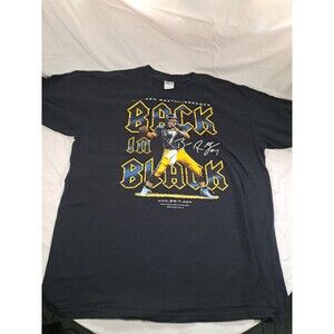 Vtg NFL Pittsburgh Steelers Big Ben Roethlisberger T Shirt Tee XL Back In Black